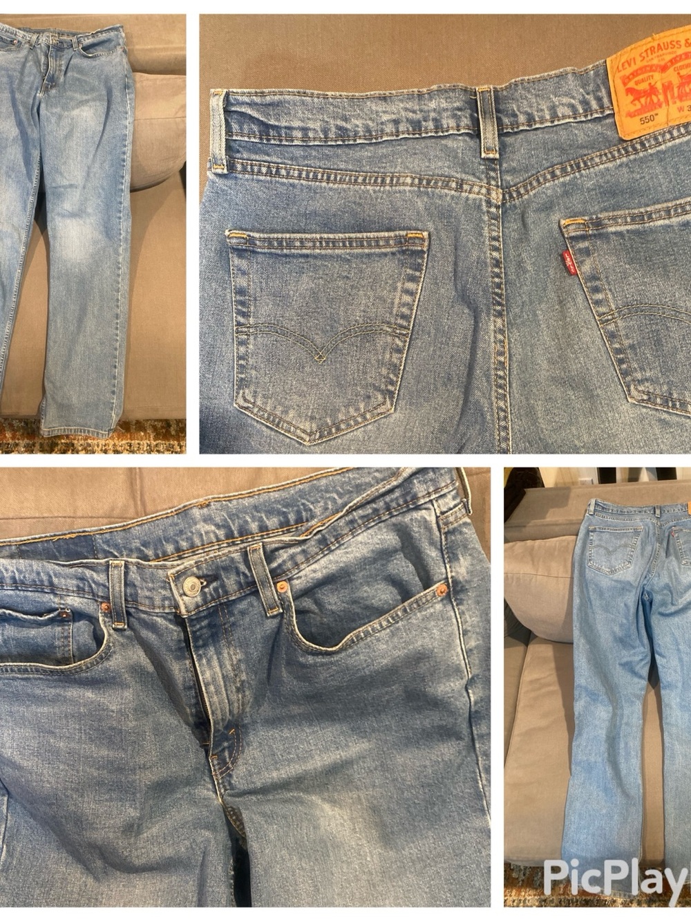Levi's Men’s Light Blue Straight Leg Jeans
